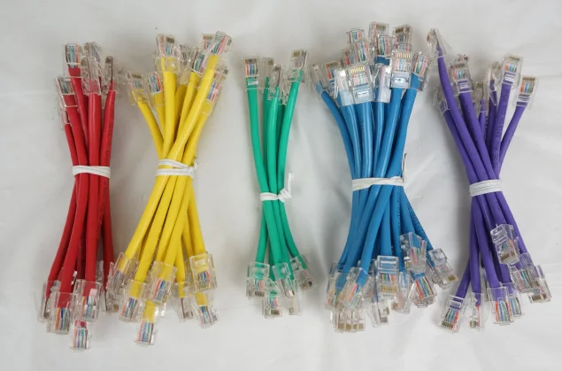 

Belkin 6in Cat5e Rj45 Male-male Multi-color Snagless Patch Cable Kit - 10x Purple / 5x Teal / 10x Red / 15x Yellow / 25x Blue