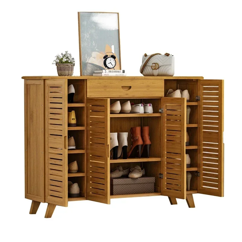 

Полки деревянного цвета, табурет для обуви, ультратонкий домашний простой шкаф для обуви для прихожей, экономия места для хранения, скамейка для прихожей Meuble Chaussure