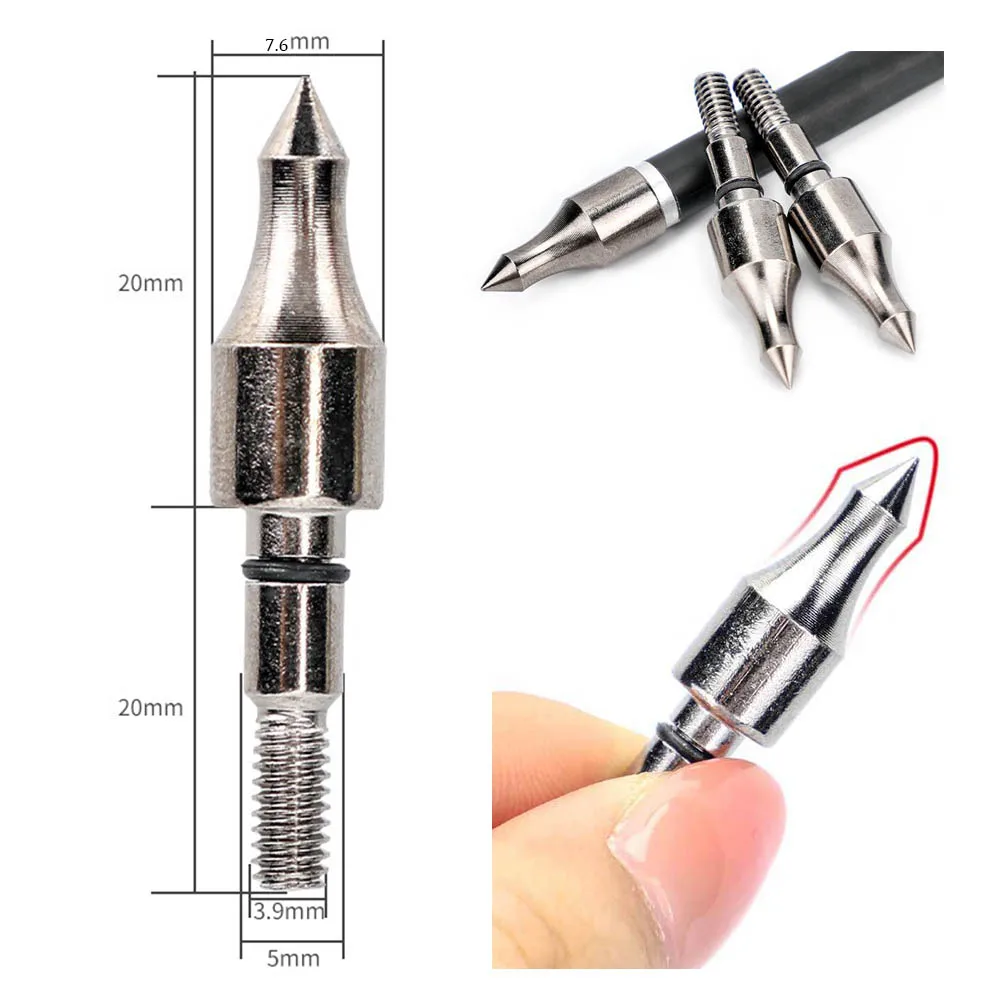 30/50 قطعة الرماية 100 الحبوب السهم نصائح السهم رئيس مع O-حلقة الفرقة نقطة تلميح ل مجمع قوس منحني الكربون السهم الهدف الصيد