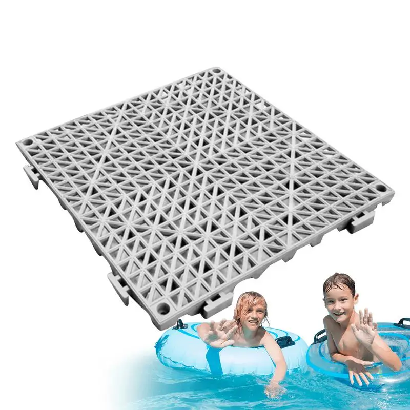 

Interlocking Pool Mats Gym Interlocking Mat Tile Waterproof Workout Exercise Mats Indoor Outdoor Drainage Mats For Basements