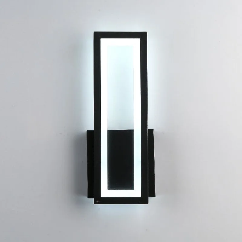 Imagem -02 - Modernas Lâmpadas de Parede Minimalistas Arandela Led Luz de Teto Home Decor Quarto e Cabeceira Preto e Branco Corredor Ac96v260v