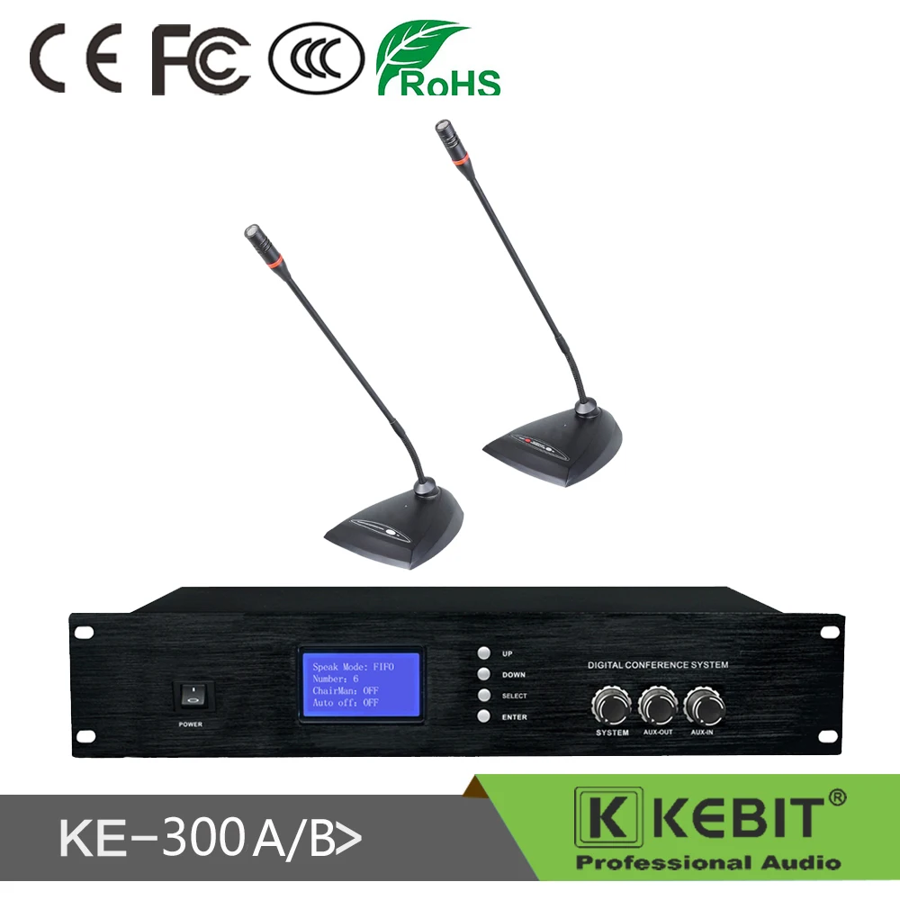 

KE-300AB Самая продаваемая микрофонная система для конференц-стола