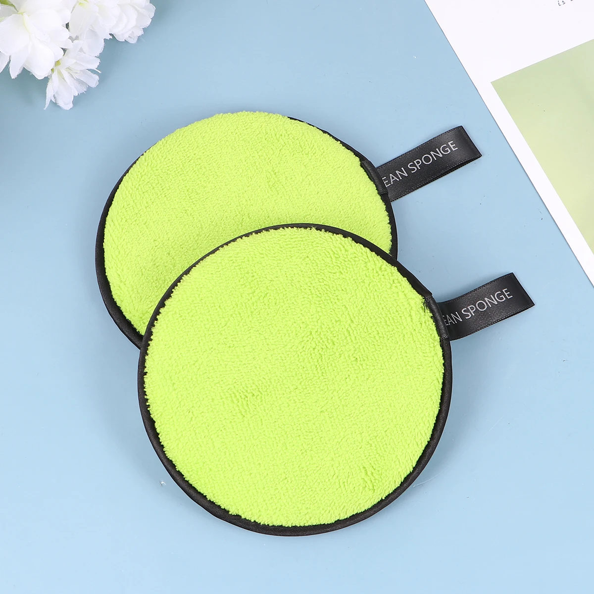 

3pcs Makeup Remover Pads Facial Cleaning Puff Powder Puff Sponge Lightweight Pads Skincare Tool For Women