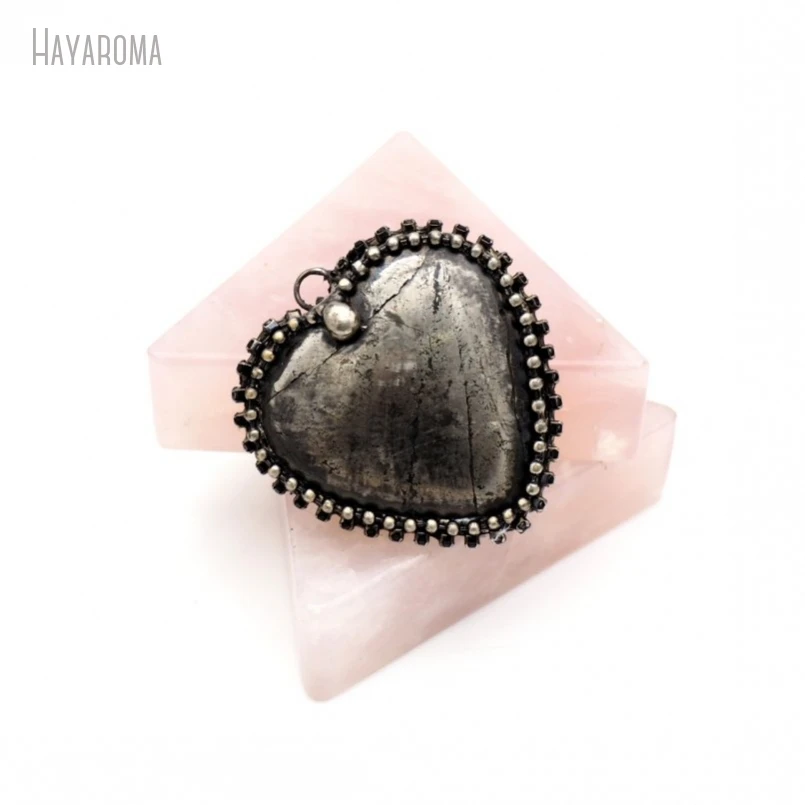 10Pcs Wholesale Soldered Heart Point Vintage Gift For Her Handmade Jewelry Antique Silver Color Tin Pyrite Pendant PM42829