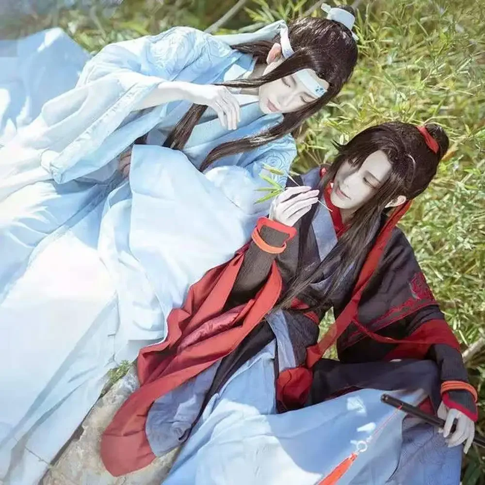 

Men Women Hanfu Mo Dao Zu Shi Cosplay Wei Wuxian Costume Clothing Weiying Yiling Ancestor Lan Wang Ji Cosplay Costume Full Set