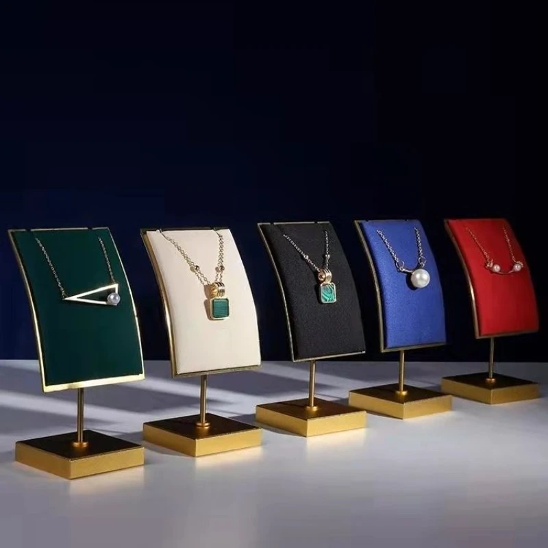 

Small Necklaces Stand Luxury Minimalist Necklace Storage Holder Exhibitor Counter Pendant Display Shelf Organizer Showcase Gifts