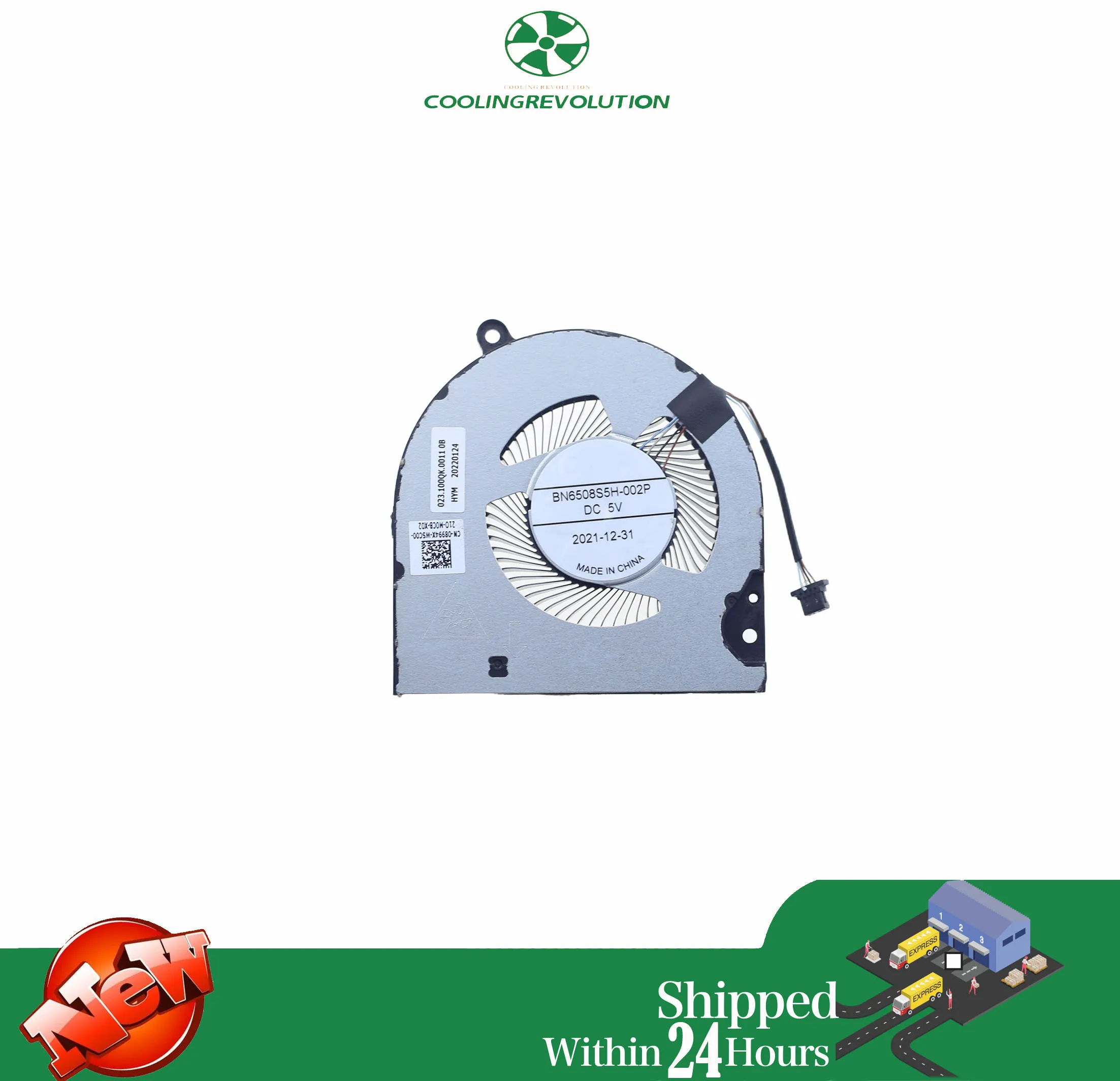 Laptop CPU Cooling Fan BN6508S5H-002P DC5V 4Pin For Dell inspiron 14 Plus 7420 5420 2022 CN-08994X view 6