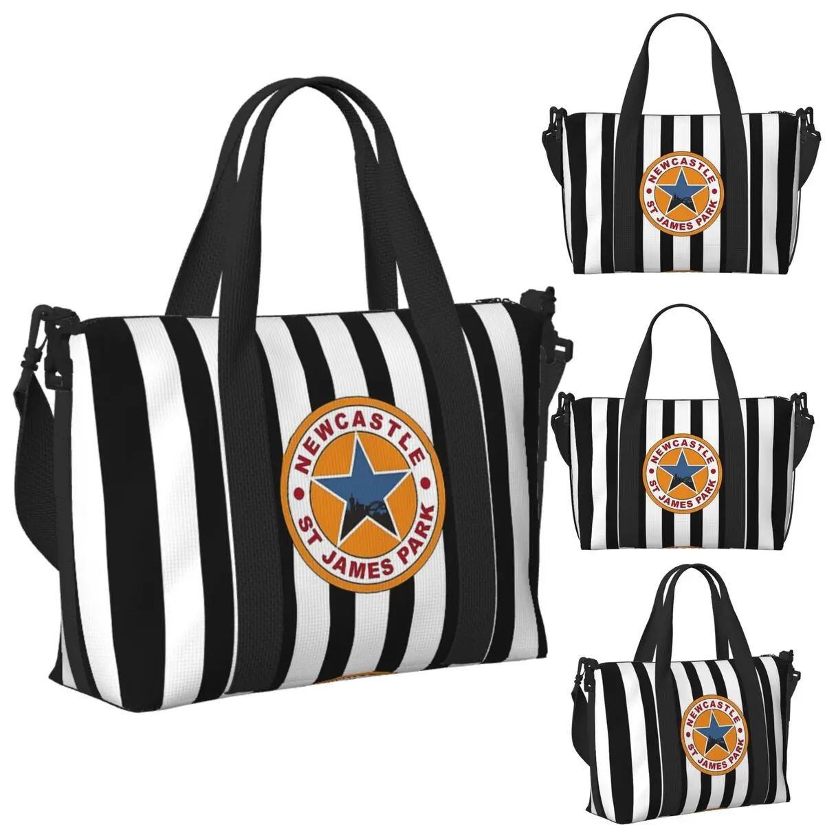 

Magpies Newcastle Newcastle Magpies Beach Travel Bag Large Capacity Tote Bags for Gym Yoga Women Shopping Duffle Shoulder Bag