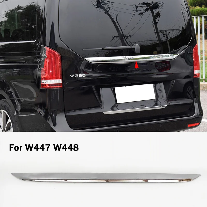 A4476940082 For Mercedes Benz V Class W447 W448 V220 V260 V250 V300 Trunk Rear Back Door Tailgate Chrome Trim Chromium Styling