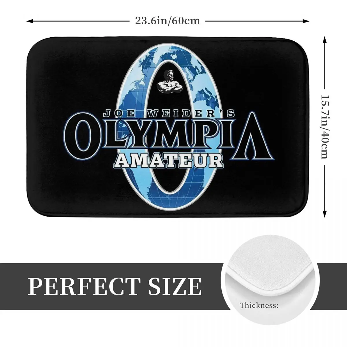 Future Mr OLYMPIA Motivations Non-slip Doormat Floor Mat Washable Carpet Rug for Kitchen Entrance Home Bathroom Footpad Mats