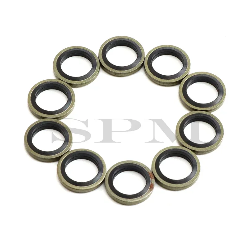 

10 Pcs M8 M10 Banjo Bolt Oil Drain Screw Sealing Washer Gaskets For Motorcycle Hydraulic Clutch Brake Pump Brake Hose Caliper