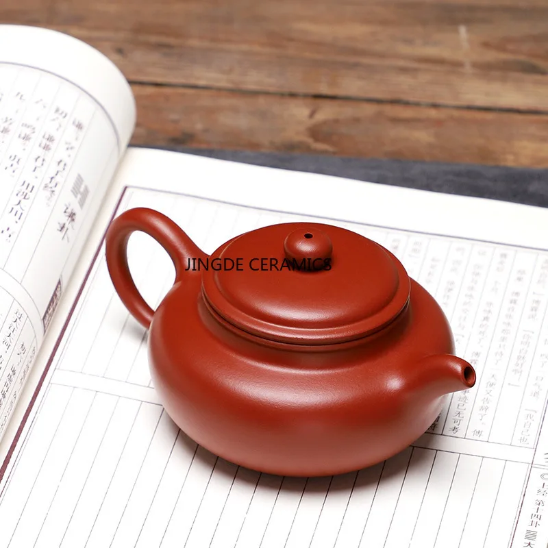 

Исин ручной работы фиолетовый глиняный чайник фиолетовая глина чайный сервиз кунг-фу аксессуары для чайной церемонии китайский стиль красота чайник