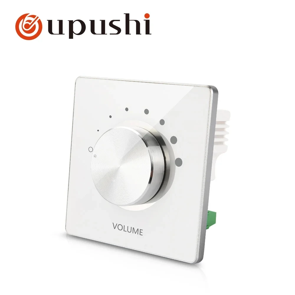 Oupushi 100W Stereo Luidspreker Volumeregeling Met Impedantie Bijpassende Muurbevestiging Roterende Volumeregelingsknop Op De Luidsprekerschakelaar