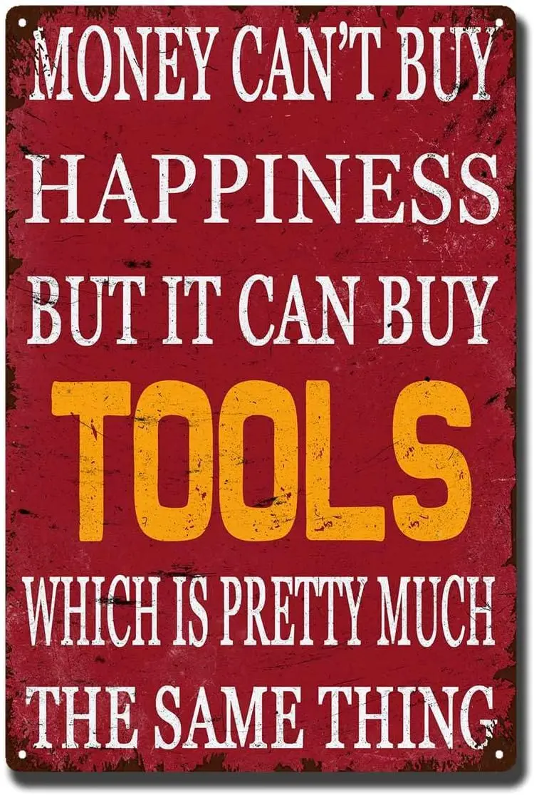 D1,Tin Sign Money C… - image