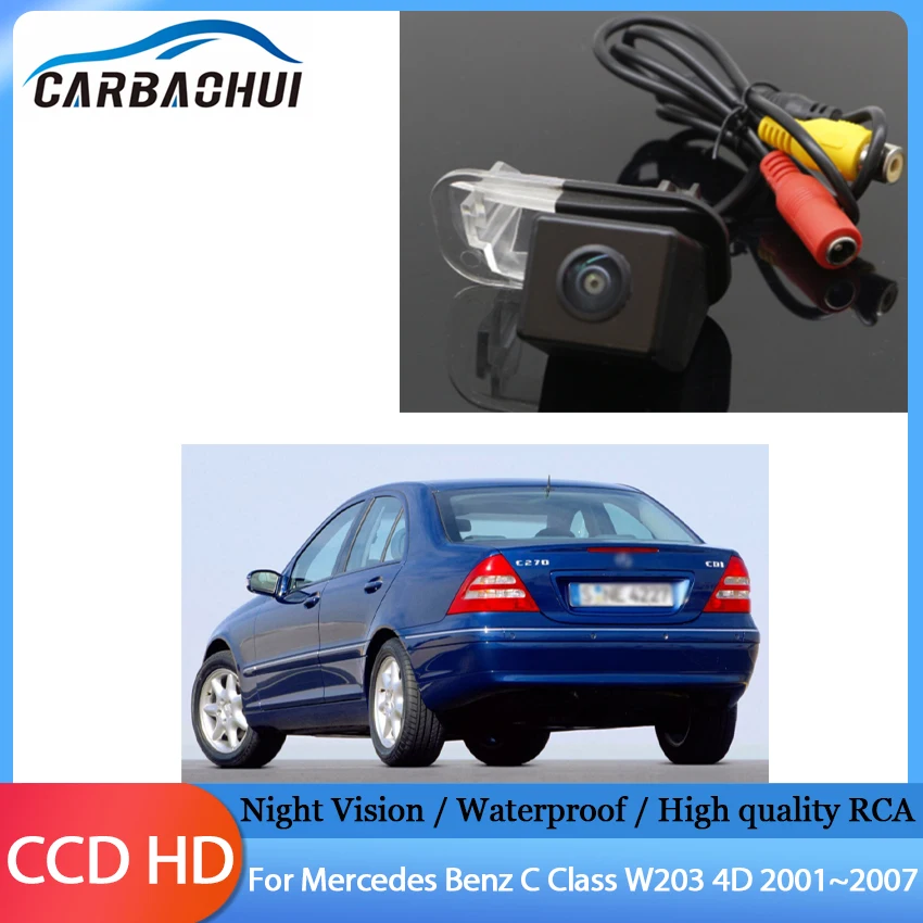 

Wireless Car Rear view Reverse Camera Back up Camera Full HD CCD Night Vision For Mercedes Benz C Class W203 4D 2001~2007