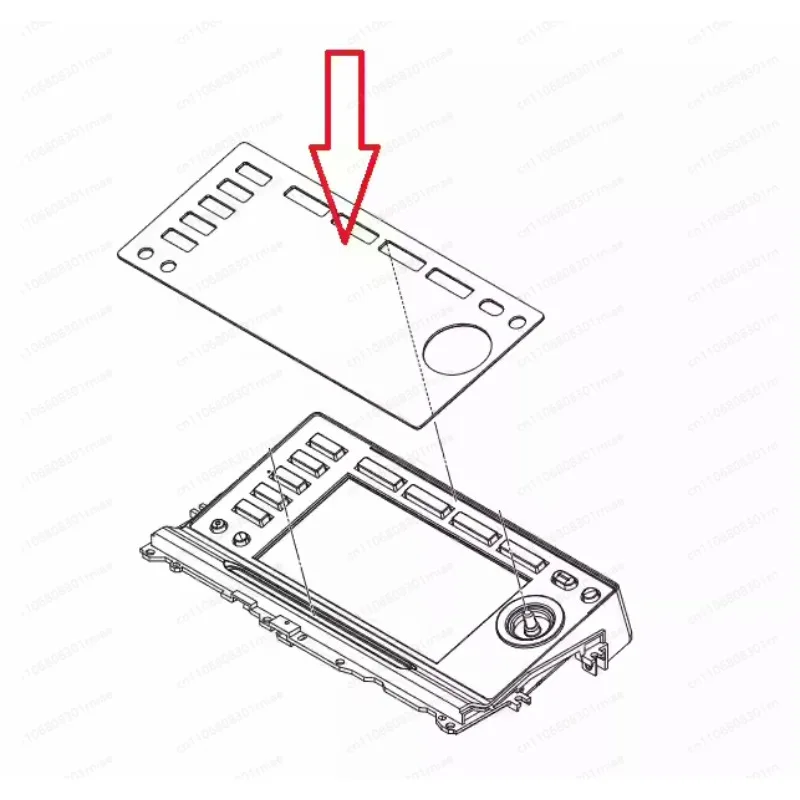 CDJ 2000 2000 Nexus Disc Player Display Acrylic Plastic Plate DAH2874 DAH2680