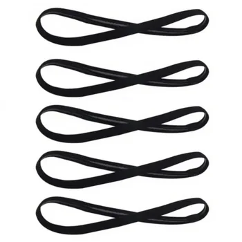 5 個キャンディーカラーの女性男性ヨガヘアバンドスポーツヘッドバンドノンスリップランニング弾性ゴム汗止めバンドサッカーヘアアクセサリー