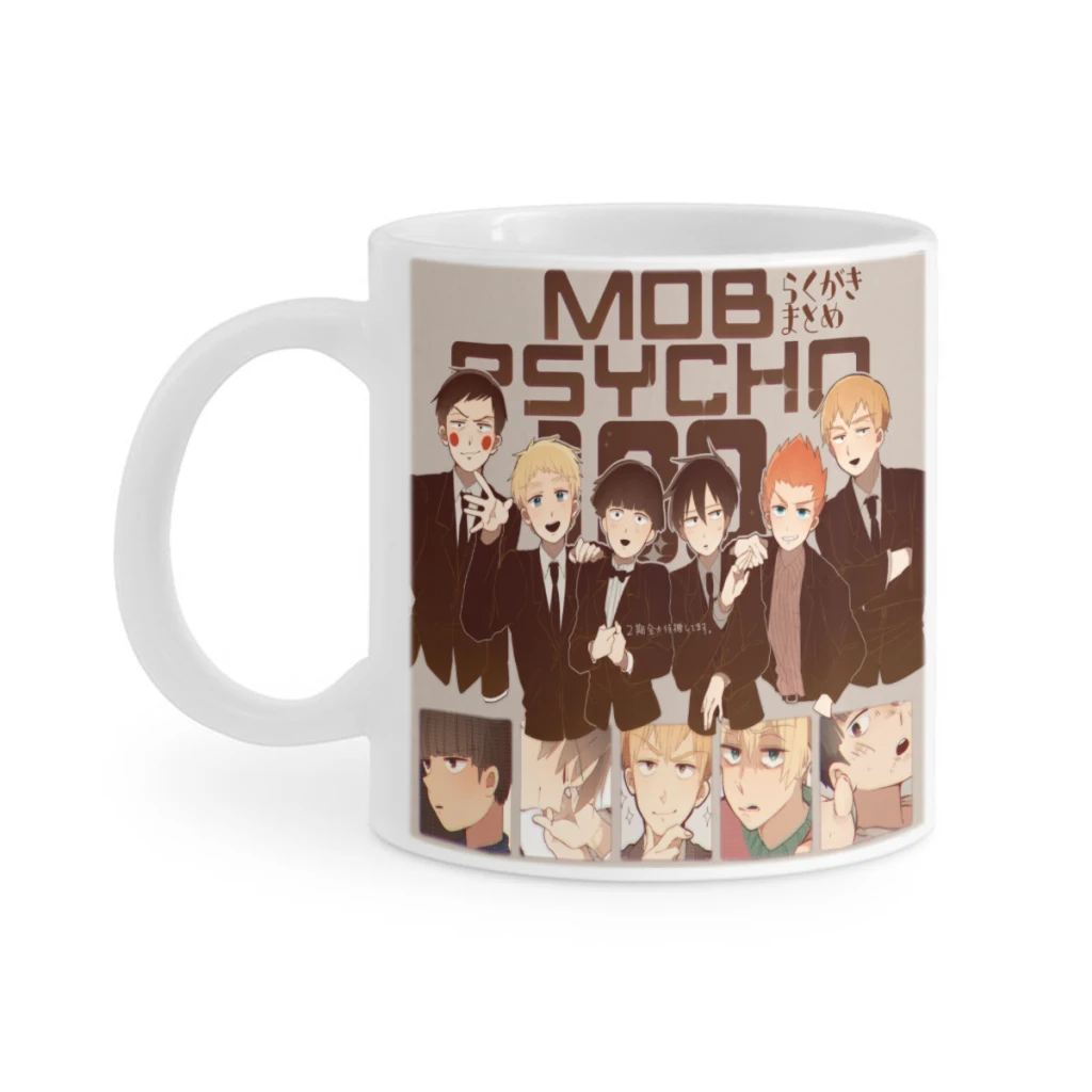 

Hot-Anime-Mob-Psycho-100 Tea Coffee Mugs Bachelorette Party Team Groomsman Cups Wedding Gifts