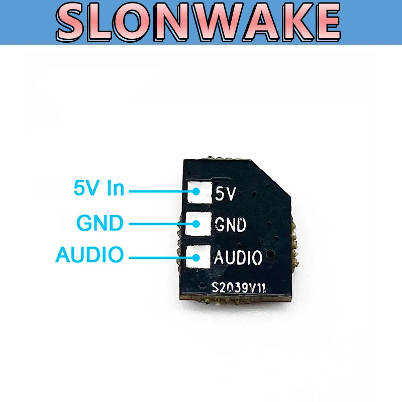 JasCRC-Microphone omnidirectionnel 5V DC, utilisation technique pour émetteur de importateur RC VTX