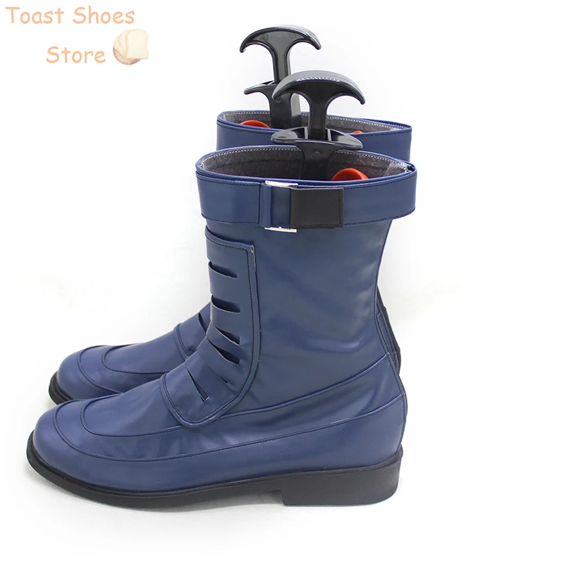 Christopher Smith Cosplay Sapatos, Peacemaker Prop, Sapatos de couro PU, Botas de Carnaval de Halloween