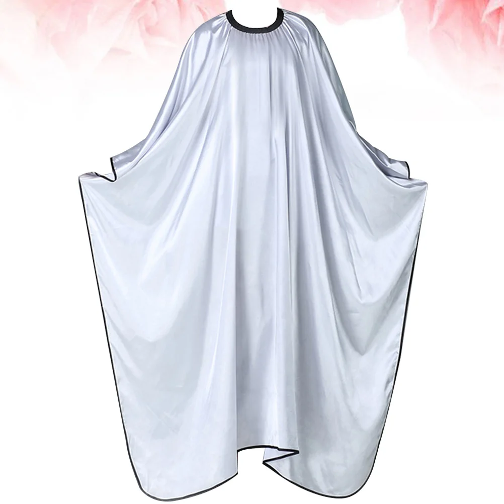 

1 шт. водонепроницаемая накидка для салона, серебряная, большого размера, парикмахерский фартук, накидка для стрижки, парикмахерские принадлежности, парикмахерский фартук для укладки волос