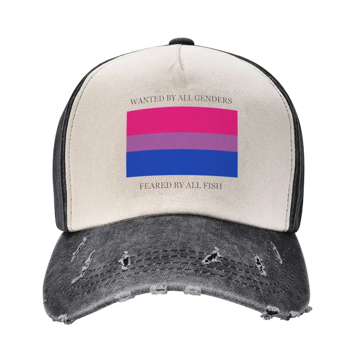 Wanted by All Genders, Feared by All Fish Baseball Cap Snap Back Hat fashionable Caps For Women Men's