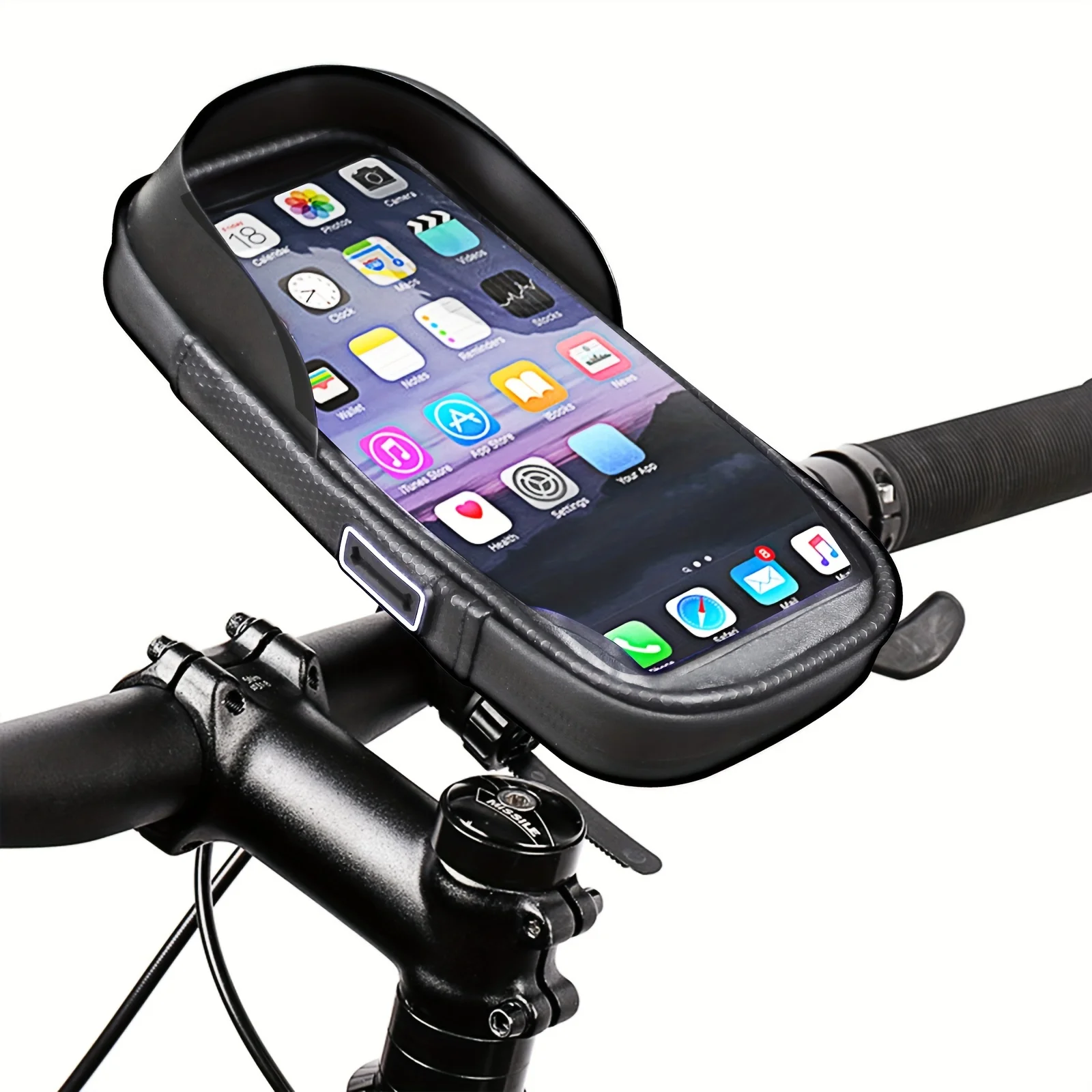 Bicycle Frame Bag, Mountain Bike Phone Holder, Handlebar Bag, Hard Shell Tool Bag, Cycling Accessories