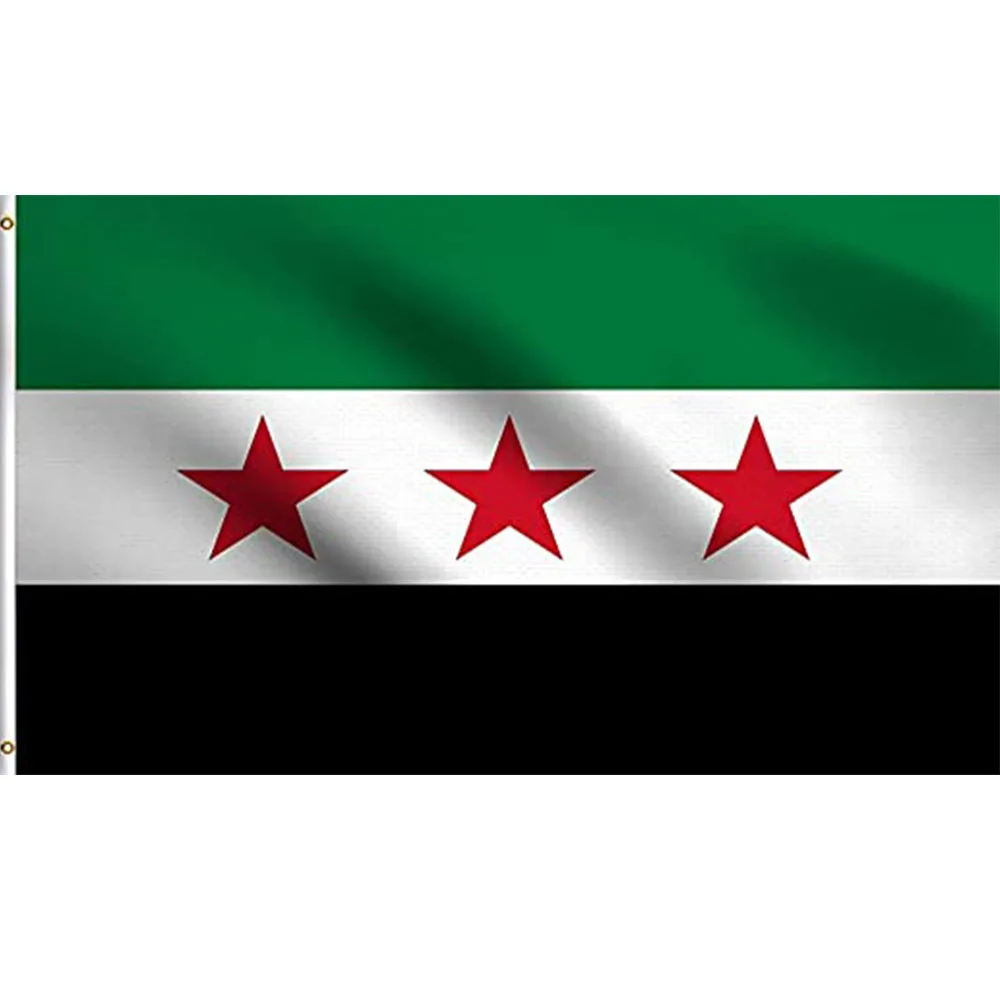 Fast Delivery 100% Polyester Republic of Syria Syrian Arab Flag