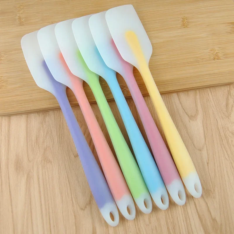 Silicone Cake Scraper Translucent Non-Stick Cake Cream Spatula Kitchen Cooking Pastry Scraper Mold Brush Tool Baking Accessories