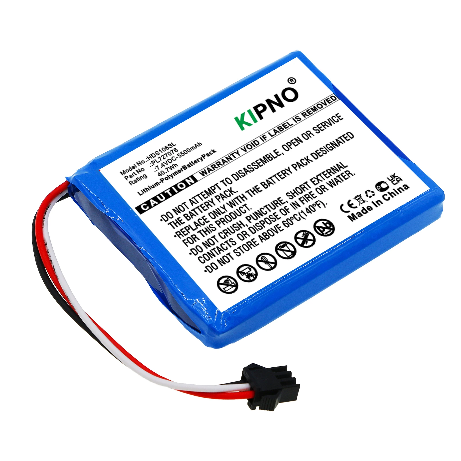 7.4V 5500mAh Battery for Hantek DSO-1062B DSO-1202B