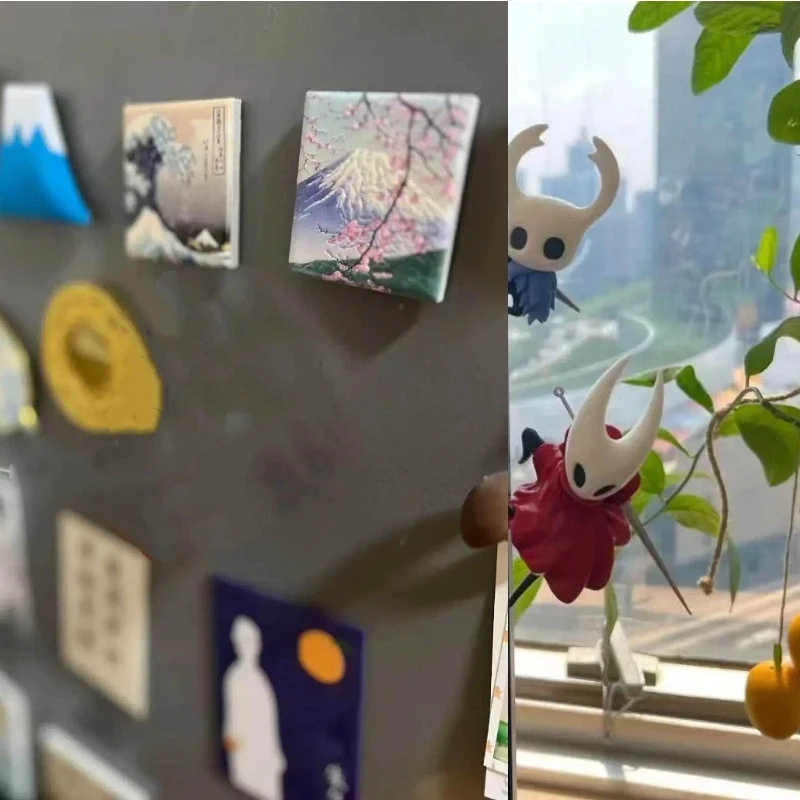 Hollow Knight Hornet 3d Printed Fridge Magnet Game Character Refrigerator Sticker Anime Cartoon Home Decor Items Gamer Fans Gift