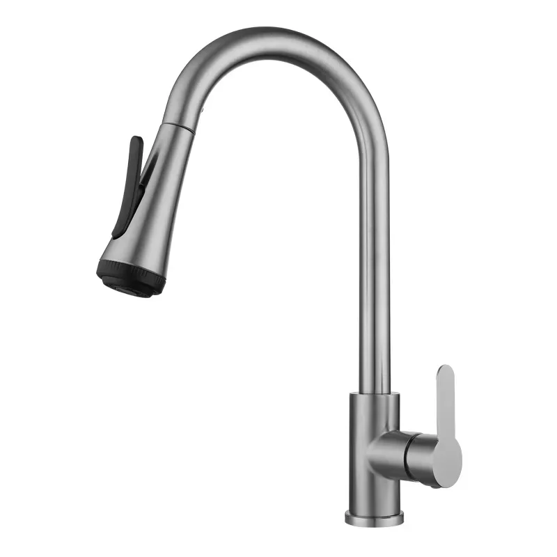 

Pull Out Kitchen Faucets 360 Rotation Kitchen Mixer Tap Stream Sprayer Single Lever Mixer Tap Kitchen Sink Cold Hot Water Tap