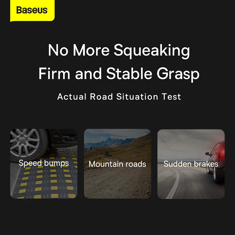Baseus-Suporte sem fio do carregador do telefone do carro, suporte de montagem, carregamento rápido, Samsung, iPhone, 15W, Qi