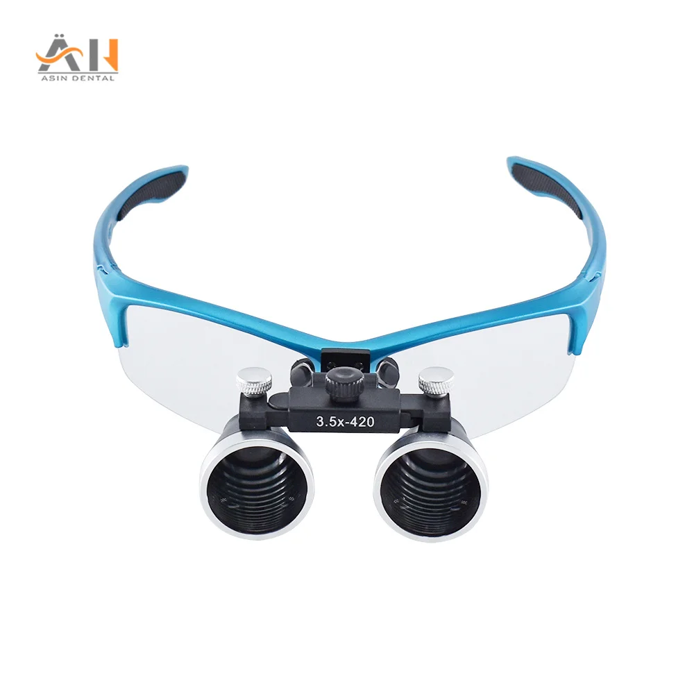 

3.5X/2.5X Magnification Binocular Dental Loupe Surgery Surgical Magnifier Medical Operation Loupes Blue