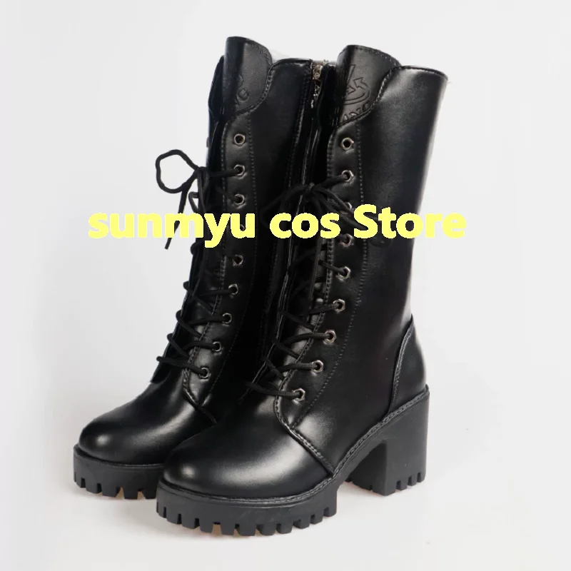 

Genshin Impact Lyney Black boots Cosplay shoes