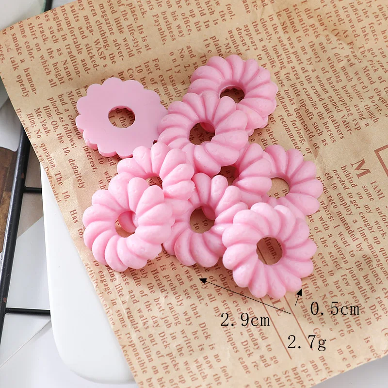 20 Stuks Cartoon Schattige Simulatie Koekjes Plat Back Hars Cabochon Plakboek Ambachten Diy Versieringen Telefoon Decoratie Accessoires