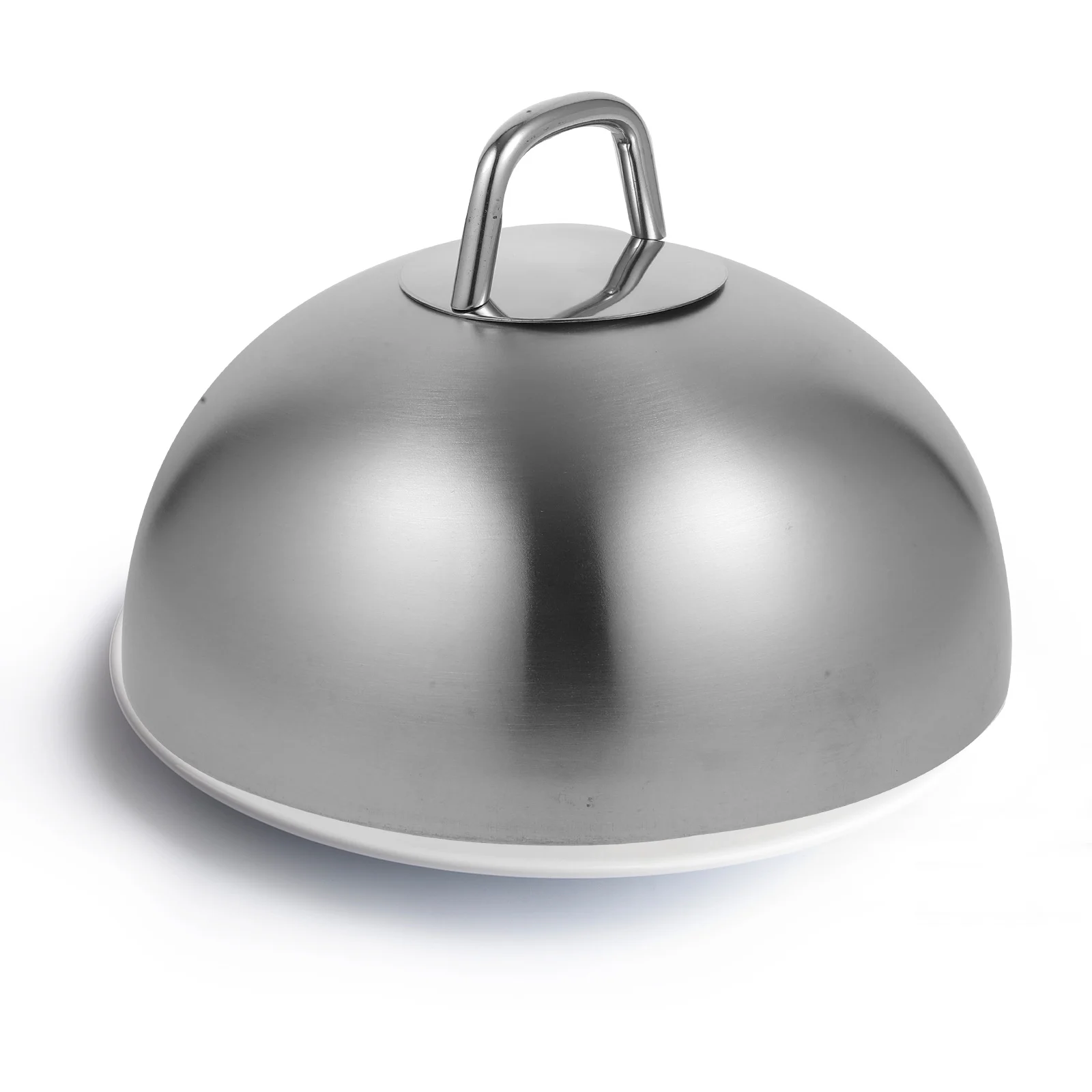 

1pc Stainless Steel Cover Oil-proof Kitchen BBQ Lid Metal Food Dome Protecting Oil-Proof Food Lid Cover Cookware Parts