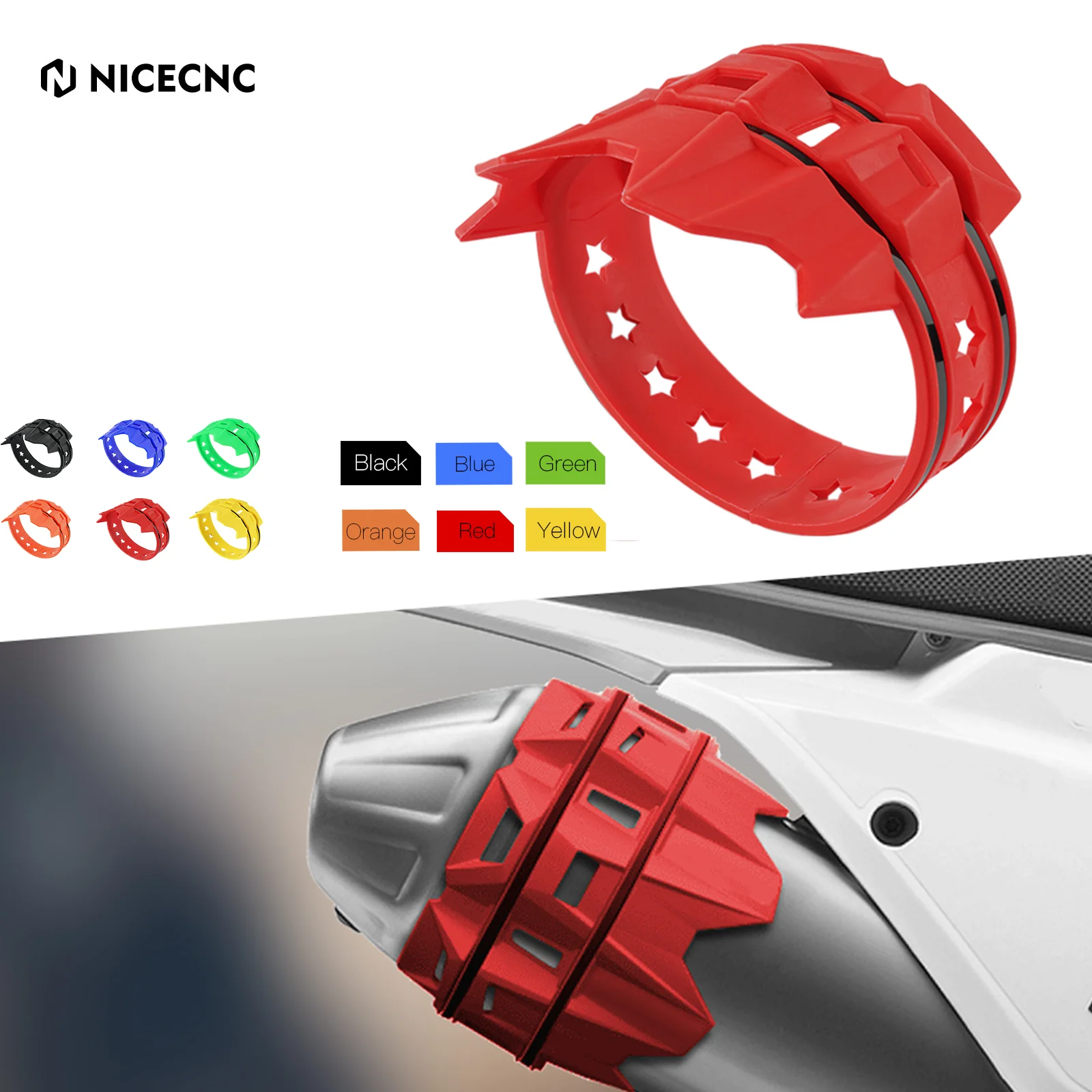 For KTM EXC EXCF XC XCF XCW SX SXF TPI SIX DAYS 125 200 250 300 350 450 500  Exhaust Tail Pipe Protector Exhaust Muffler Cover