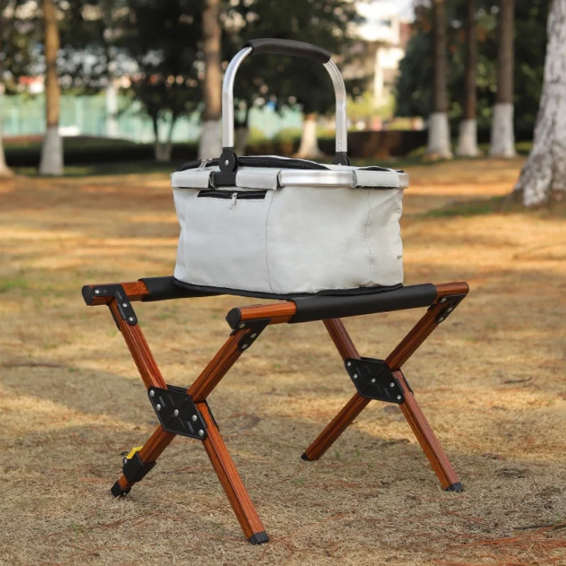 Alloy Ice Bucket Stand Foldable Cooler Rack Holder for Outdoor Camping Hiking BBQ Beach Party Picnic Fishing Gear Accessories