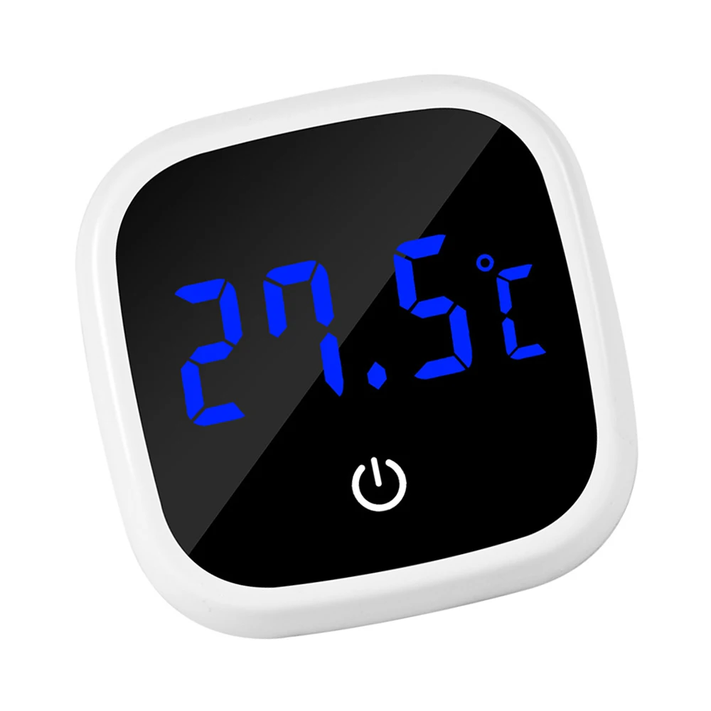Aquarium-Thermometer, hochpräzise LED-Digitalanzeige, elektronisches Aquarium-Thermometer, Messgerät, Dual-Display, Weiß – Detail 8