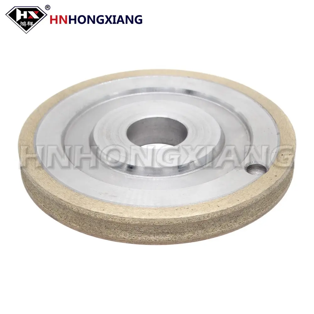

100mmx22mmx4/5/6mm PE Glass Diamond Grinding Wheel For Glass Polishing CNC Machine Metal Bond Pencil Edge Wheel