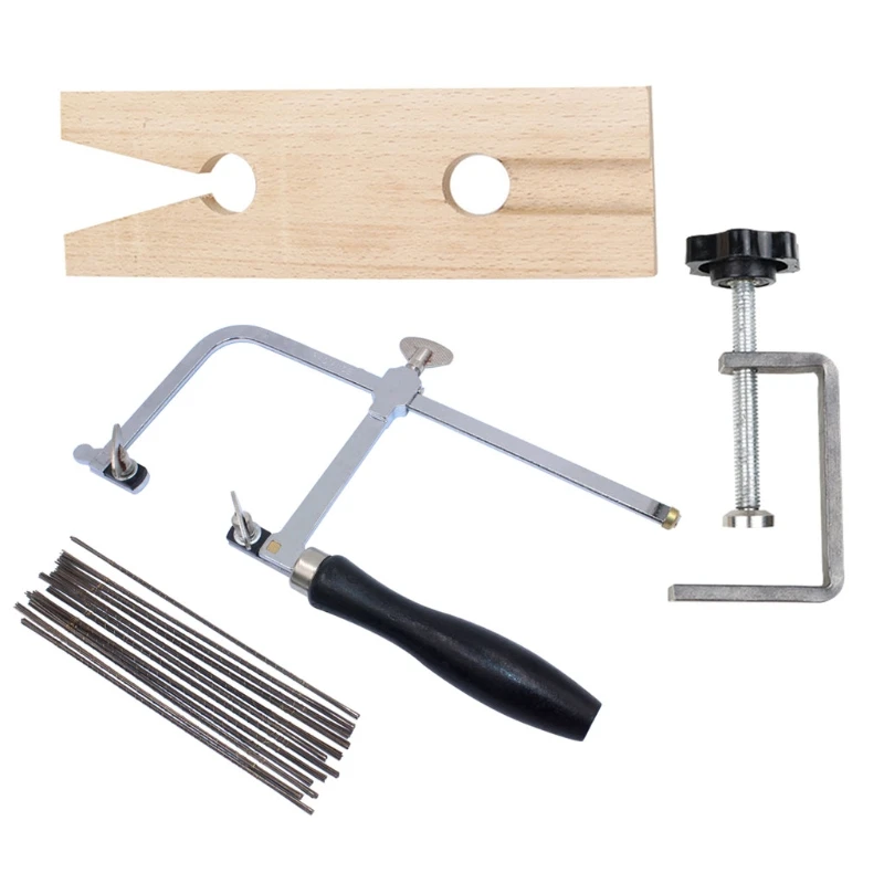 

3 in 1 144 Blades Wooden Pin Clamp Wood Metal Tool Professional Jeweler's Saw Set Saw Frame Nail Cutter for Baby Craft