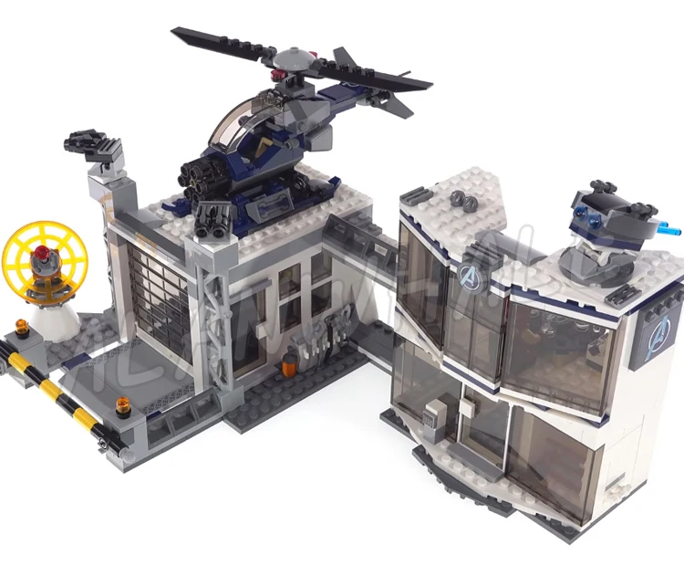 723pcs Super Fighters Revengers 2-level Headquarters Compound Battle Offroader 11262 Building Kits toys Compatible With Bricks