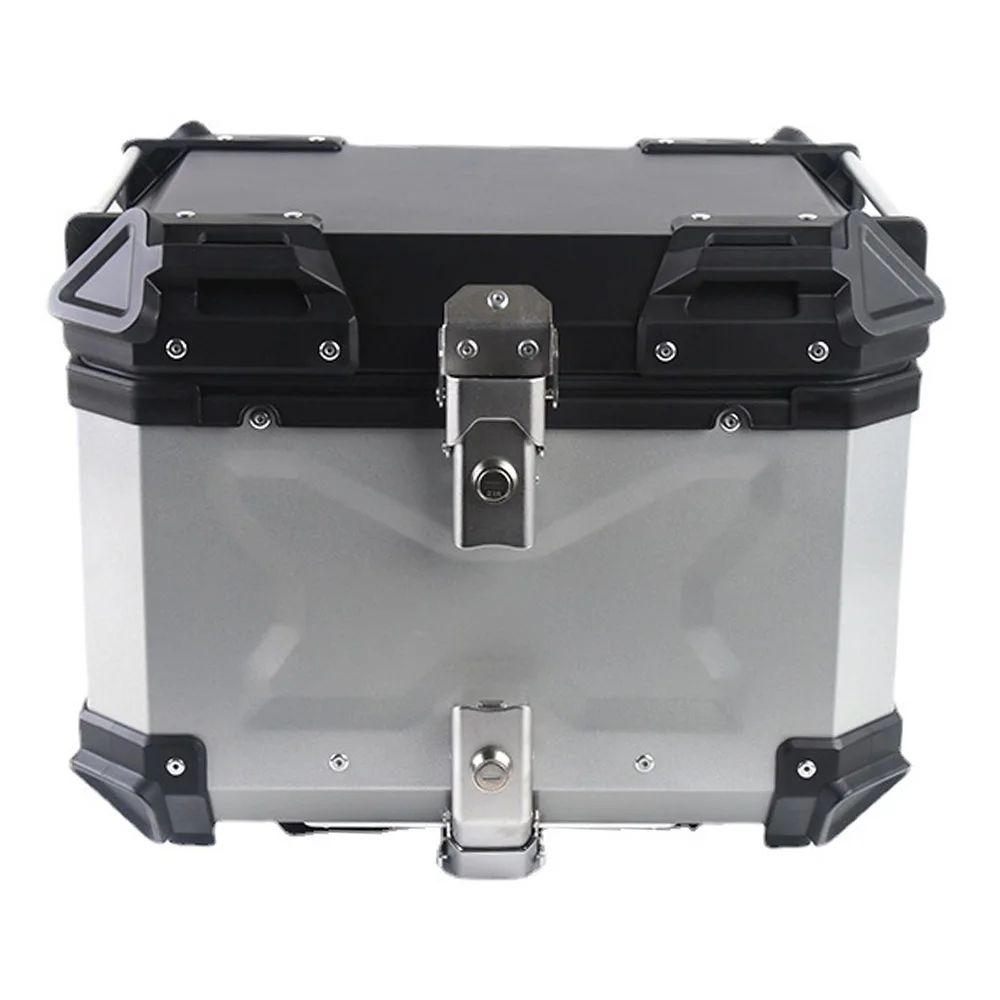 45L CNC Aluminum Alloy Universal Motorcycle Rear Trunk Luggage 탑박스 오토바이 Motorbike Waterproof Tail Box Motorcycle Hard Trunk