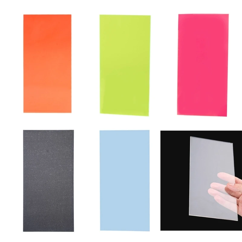 

10×20cm High Hardness Board Colored Acrylic Sheet DIY Toy Accessories Model Making