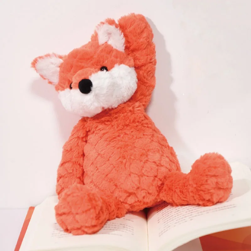 30cm Soft Fluffy Fox Plush Toy Cute Cartoon Animal Cuddle Foxes Stuffed Doll Girls Boys Children Gift