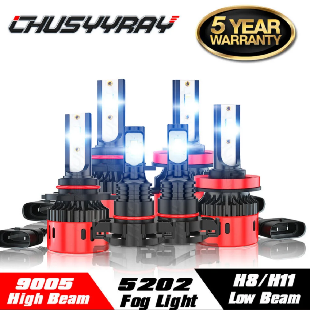 

Автомобильные фары PCVBMLAUT для Dodge Durango 2011-2013, 6X CSP, светодиодные фары, комплект противотуманных фар, 6000K, автомобильные аксессуары