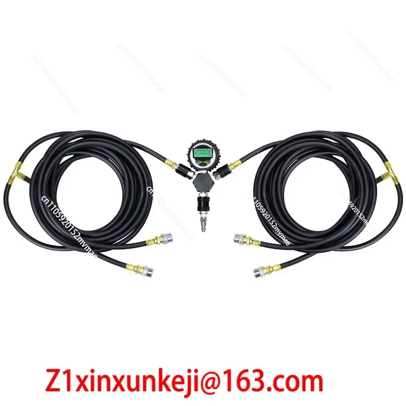 Offroad 4*4  4 Tire Inflate Inflation Deflation System Kit With Digital Gauge 4 Way air Hose Tire Inflation Deflation Sets