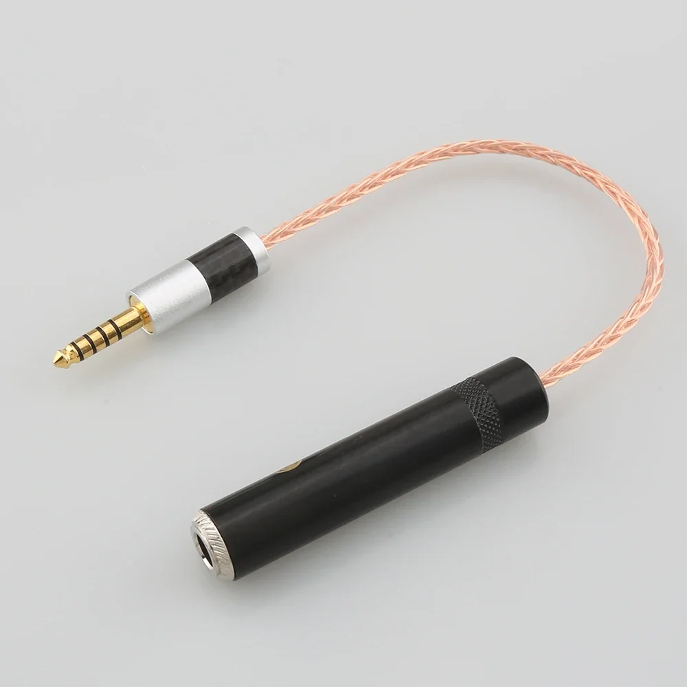 

HiFi 4.4mm TRRS Balanced Male to 6.35mm TRS 3pin Female Audio Adapter Cable 4.4mm to 1/4 6.35mm UPOCC Single Copper