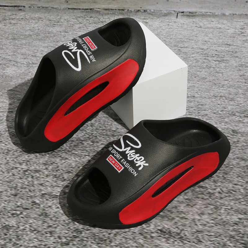 Men's Slippers Light Soft EVA Non-Slip Slides Fashion Slippers Comfortable Men's Slide Casual Sandals Home Indoor Shoes Big Size image 6